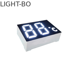 2 Haneli 7 Segment LED Ekran Ultra Parlak Beyaz LED Renkli 120-140mcd Işık Yoğunluğu