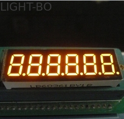Sürekli 6 haneli 7 Segment alfanümerik LED ekran Amber 0.36 inç