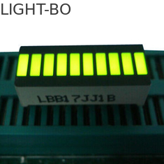 Sarı 10 LED Işık Çubuğu, Büyük 10 Segment Led Ekranı 25.4 x 10.1 x 7.9mm