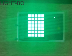 Saf Yeşil 200mcd 5x7 Dot Matrix LED Ekran Şeffaf Tutkal