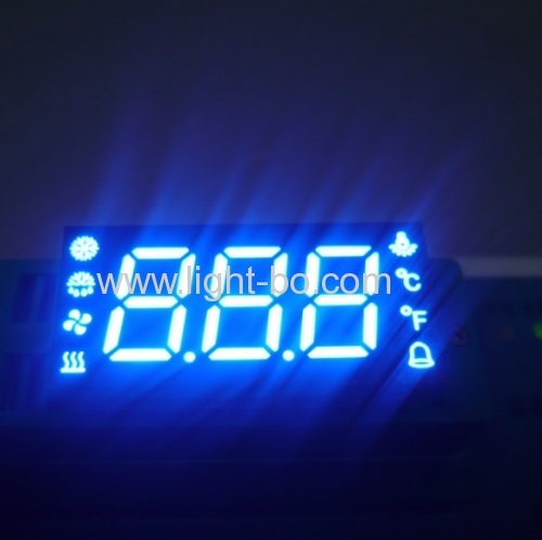 Özel ultra mavi üçlü haneli sıcaklık sensörü için 7 segment led ekran nem defrost kompresör fan durum göstergesi