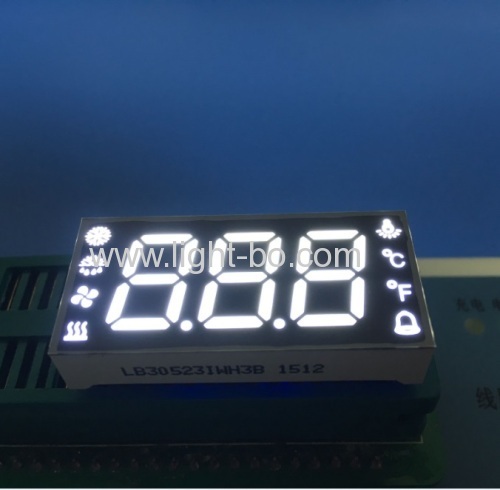 Özel ultra mavi üçlü haneli sıcaklık sensörü için 7 segment led ekran nem defrost kompresör fan durum göstergesi