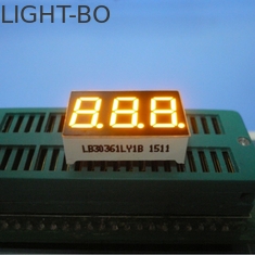 Üçlü rakam 7 Segment LED ekran sarı renk için elektrikli fırın / mikrodalga