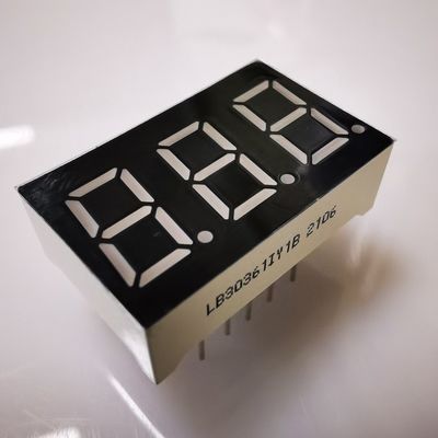 İyi bir fiyat. Super Bright Amber 7 Segment 3 Digit 9.2mm LED Ekran Panel Meter için Ortak Katot çevrimiçi