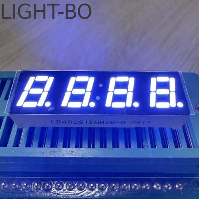 İyi bir fiyat. Beyaz LED Ekranı 7mm 4 Rakamlı 7 Segment Common Anode for Multimeter Panel çevrimiçi