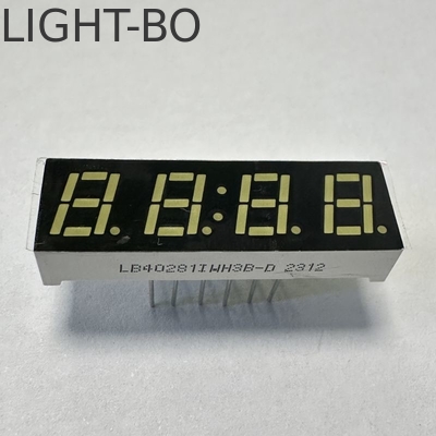 İyi bir fiyat. LED Ekran 7mm Ulrta Parlak Beyaz 4 Rakamlı 7 Bölümlü Ortak Katod çevrimiçi