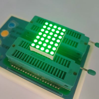 İyi bir fiyat. 3mm 5 X 7 DOT Matrix Dijital Zaman Bölgesi Saati Göstergesi için Saf Yeşil LED Ekran çevrimiçi