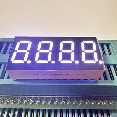 İyi bir fiyat. 4 Digit 9.2mm Ultra Bright White Common Anode 7 Segment LED Display for Process Control çevrimiçi