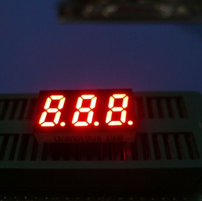 İyi bir fiyat. Elektronik Cihaz İçin Düşük Güç Üç Haneli 7 Segment Ekran Geniş Görüş Açısı çevrimiçi