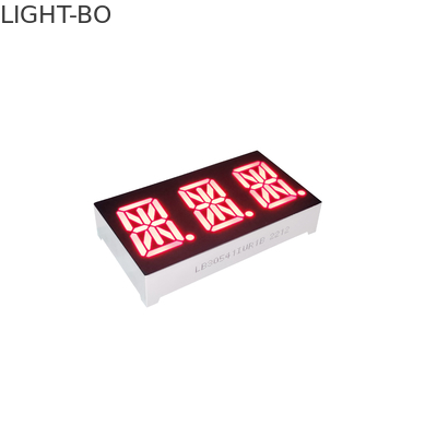 Gösterge Paneli için Süper Kırmızı Üçlü Haneli 0.54 inç 14 Segment LED Ekran Ortak Anot