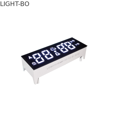 Kalite Fırın Kontrolü Özel Tasarım için 4 Haneli 0.38 "Beyaz Yedi Segment LED Ekran fabrika