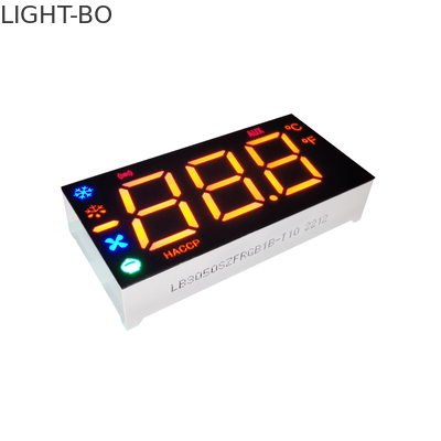 Kullanımlı Çok Renkli 3Digit 0.5 '' Dondurucu Kontrolü İçin Yedi Bölümlü LED Ekran