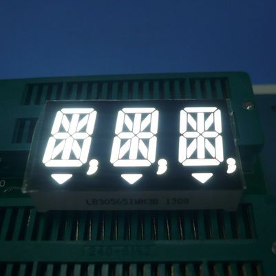 Beyaz Üç Haneli 14 Segment LED Ekran, 14.2mm Karakter Yüksekliği ve Dijital Göstergeler İçin Ortak Anot/Ortak Katot