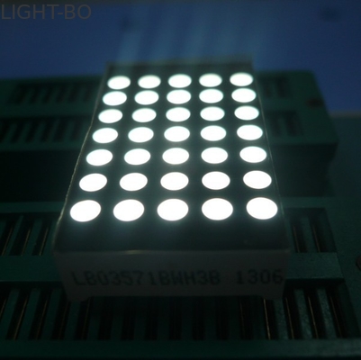 3mm 5x7 Dot Matrix Led Ekran Ultra İnce Sarı Segment Siyah Yüz