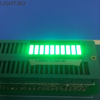 Saf Yeşil 10 LED Işık Bar 120MCD - 140MCD Aydınlık Yoğunluğu
