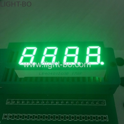 Sıcaklık kontrolü için Dört Haneli 7 segment Sayısal LED Ekran 0,4 inç saf yeşil