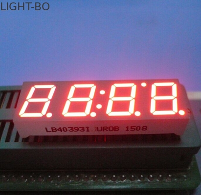 Ultra Kırmızı 0.39 "Gösterge Tablosu İçin Led Saat Ekranı Ortak Anot 4 Haneli 7 Segmenti