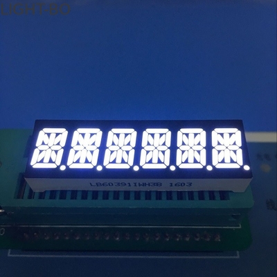 Ultra beyaz 10mm Altı haneli 14 segment gösterge paneli için ortak anot led ekran
