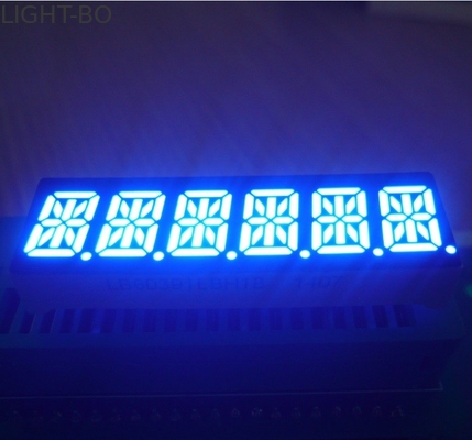 0.39 inç 6 Haneli 14 Segment Ekran Ortak Katot Ultra Mavi Proses Kontrol Uygulandı