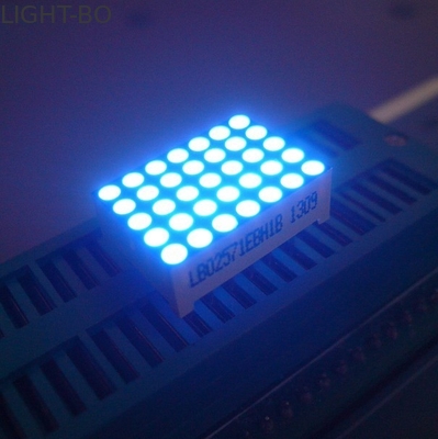 İyi Tutarlılık 5 x 7 LED Dot Matrix Ekran Sarı Segmentler Siyah Yüz