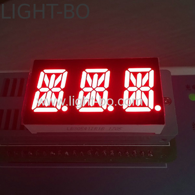 Endüstriyel için üç basamaklı RED 14 segmentli LED ekran anodu