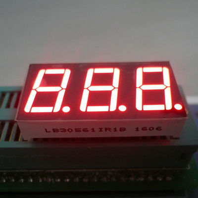 İyi bir fiyat. Ultra parlak kırmızı yüzey Common Caode LED Display 7 Segment 3 basamaklı 14.2mm sıcaklık kontrolörü için çevrimiçi
