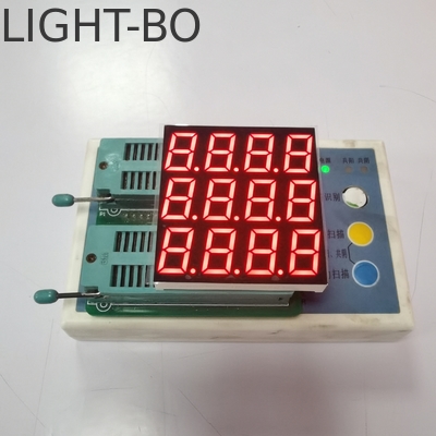 İyi bir fiyat. Ultra Parlak Kırmızı Üç Satır Dört Rakamlı 7 Bölümlü LED Ekran Kontrol Araçları İçin çevrimiçi