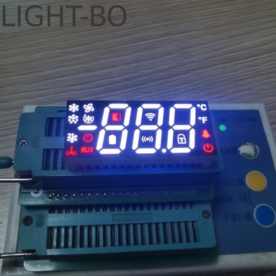Çok renkli 3 basamaklı 7 segmentli LED Ekran Soğutucu Denetleyicisi için Ortak Katot