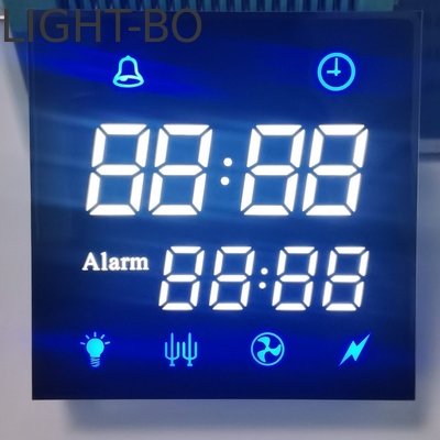 Parlak Beyaz / Mavi Katot Çift Satır Mikrodalga Zamanlayıcı için Özel 7 Segment LED Ekran