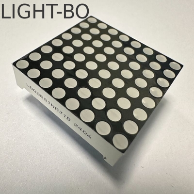 İki renkli Kırmızı/Yeşil 3mm 8*8 DOT Matrix Stabler Performans Hareketli işaretler için Common Anode LED Display