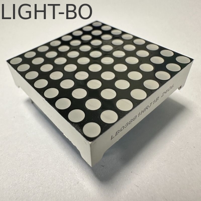 LED Ekran Katodu İki Renkli Yeşil/Kırmızı 3mm 8*8 DOT Matrix Stabler Hareketli İşaretler için Performans
