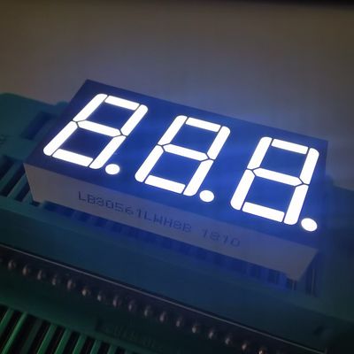 Genel Anod Ultra Parlak Beyaz Gri Yüzey 7 Segment 3 basamaklı 14.2 mm LED Ekranı