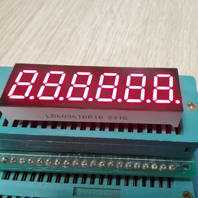 İyi bir fiyat. Yüksek Parlaklık Kızıl 0,36 inç 7 Bölümlü LED Ekran, Araç Panelleri için Ortak Anodlu çevrimiçi
