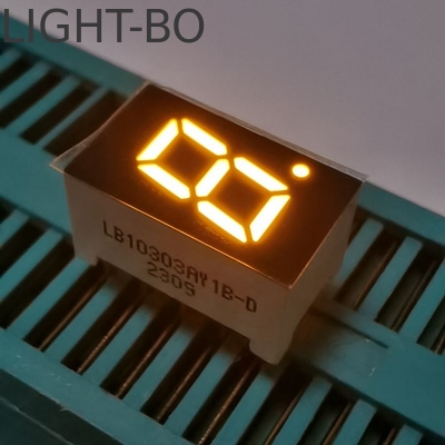Amber rengi 7.62mm Tek basamaklı 7 segmentli LED Ekran ortak anot