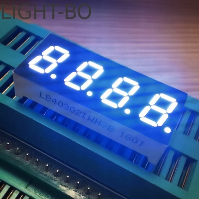 Beyaz 7.62mm 4Digit 7 Segment LED Ekran Temperatur Göstergesi için Ortak Anot