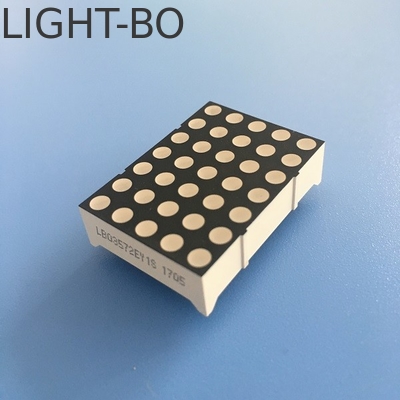 DOT Matrix LED Ekranı 3mm Hareketli İşaretler / Mesaj Taşları için Süper Parlak Sarı