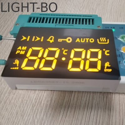 Ultra Amber LED Ekranı 7 Bölüm 4 Rakamlı Ortak Katod 4 Anahtar Dokunma İçeriye Kurulu Fırın