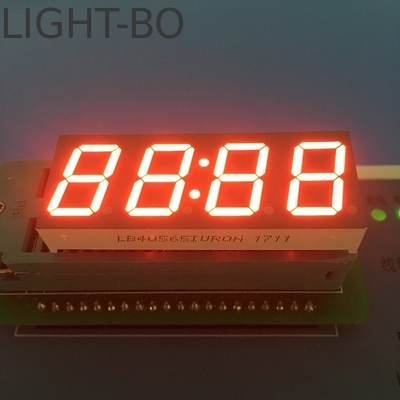 LED Saat Ekranı 4 Rakamlı 7 Segment Fitness Koşu Ekipmanı için Ortak Anod