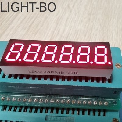 Yüksek parlaklıklı Kırmızı 7 Segment LED Ekran 6 basamaklı 9.2mm Dijital Geri Sayım Zamanlayıcısı için Ortak Katot