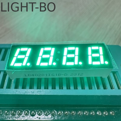 Yeşil 4 basamaklı 7 mm LED Ekran 7 Bölüm Temperatur Denetleyicisi için Ortak Anot