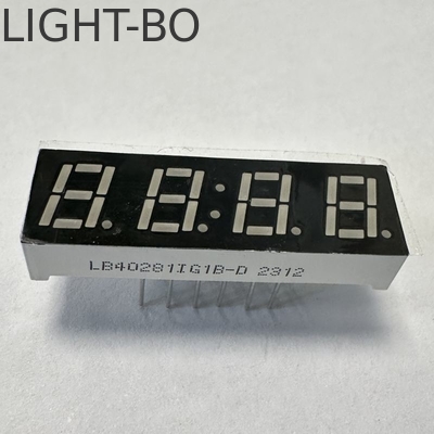 LED Ekran 7 Bölüm 4 Rakam Temperatur Nem için Saf Yeşil Ortak Katot
