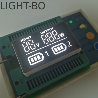 Ultra Parlak Beyaz Özel LED Ekran Yedi Bölümlü LED Ekran Pil için