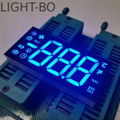 Özel Ultra Mavi 3 basamaklı 7 segmentli LED ekran Soğutucu Denetleyicisi için Ortak Katot