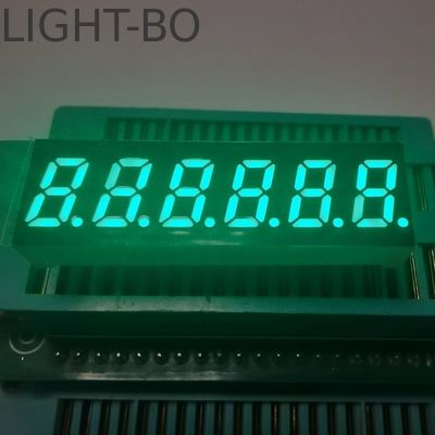 Yeşil Küçük Boyutlu 6 basamaklı 7 segmentli LED Ekran Frekans Değiştiricisi için Ortak Katot