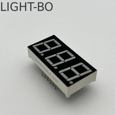 Ortak Katot Ultra Parlak Kırmızı Yüzey LED Ekranı 7 Segment 3 basamaklı 14.2mm sıcaklık kontrolörü için