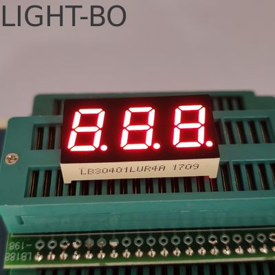 0.4in CC 3 basamaklı 7 saniyelik LED, sıcaklık göstergesi için ultra parlak kırmızı ekran