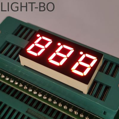 0.4in CA 3 basamaklı 7 saniyelik LED, sıcaklık göstergesi için ultra parlak kırmızı ekran