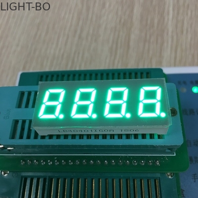 Saf Yeşil 7 Segment LED Ekran 0.4 inç 4 Haneli Yüksek Işık Yoğunluğu