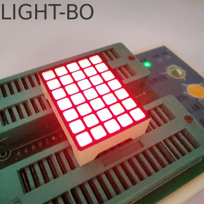 Asansör kat göstergesi için 5*7 kare DOT Matrix LED Ekranı Süper Parlak Kırmızı