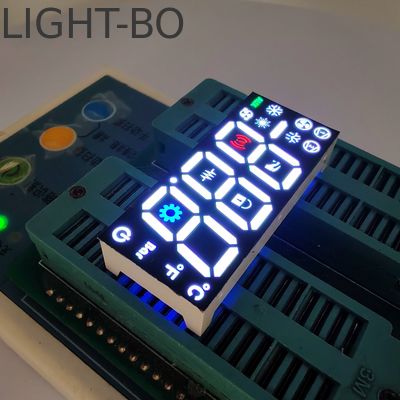 Beyaz/Mavi/Yeşil/Kırmızı 3 Haneli 17mm 7 Segment LED Ekran, buzdolabı kontrolcüsü için ortak anot